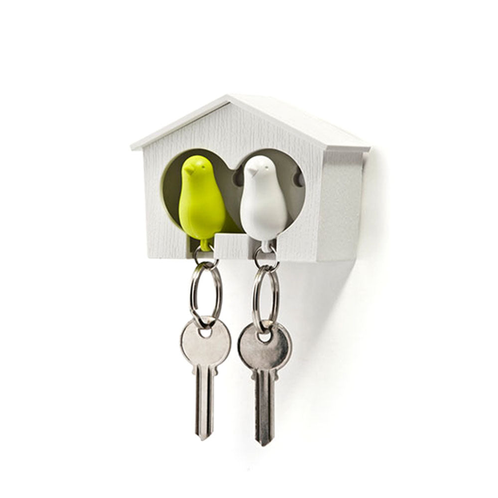 Duo Sparrow Key Ring