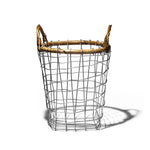 Rattan Top Wire Basket